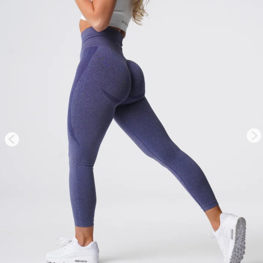 NWT NVGTN seamless contour leggings Indigo blue size medium - Picture 1 of 6